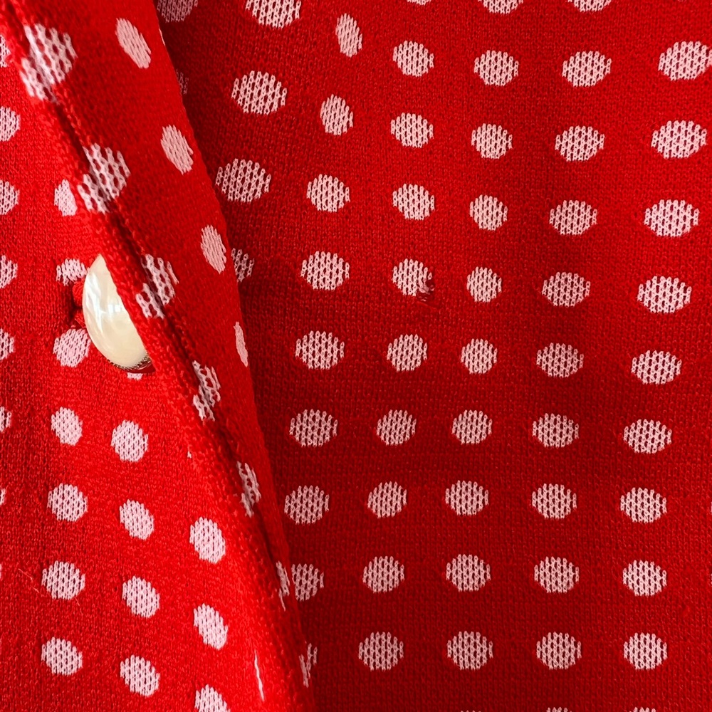 1970s Red Polka Dot Women's Blazer by Joseph Magnin - Picture 6 of 6
